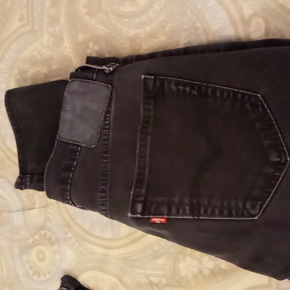 Levi's men's 512 tapered black jeans 30x30